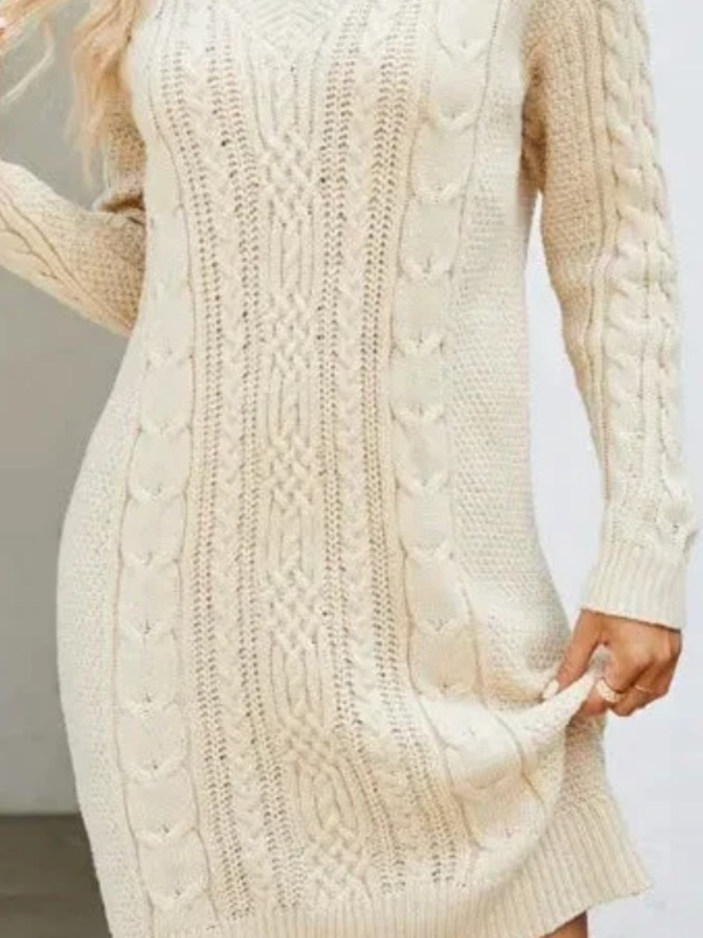 Windsor Ribbed Knit Top in Light Cream